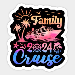 Family Cruise 2024 Vacation Trip Sticker